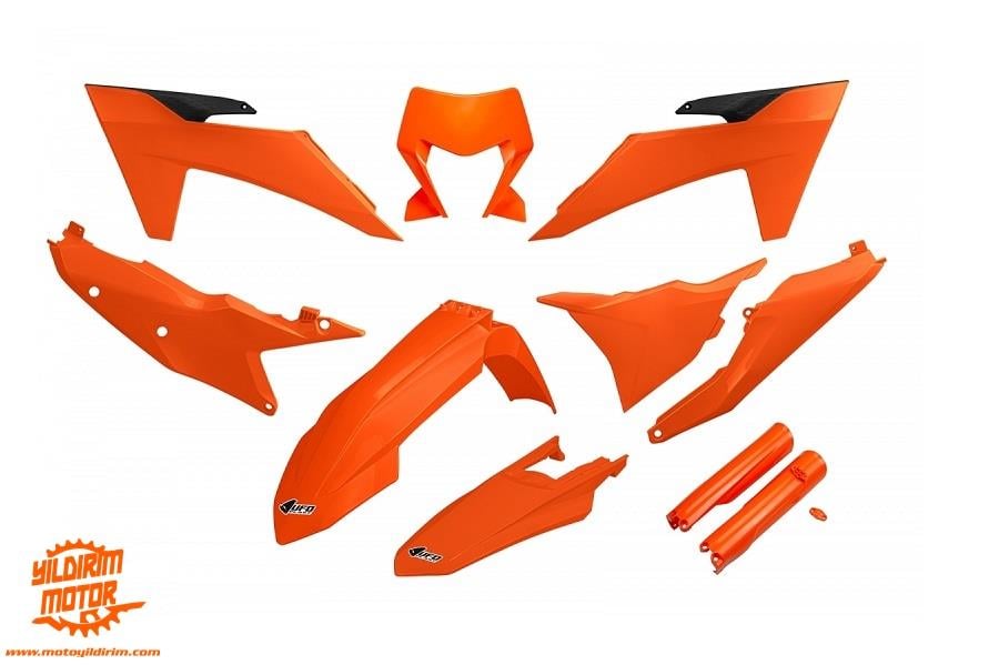 UFO KTM EXC/EXC-F FULL PLASTİK GRENAJ SETİ TURUNCU 24-25