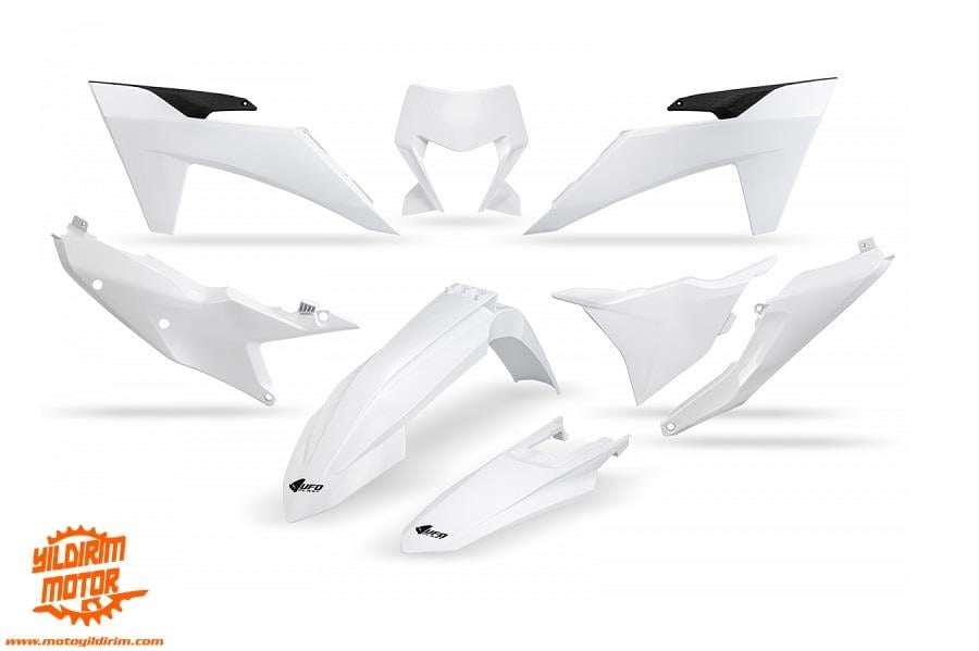 UFO KTM EXC/EXC-F PLASTİK GRENAJ SETİ BEYAZ 24-25