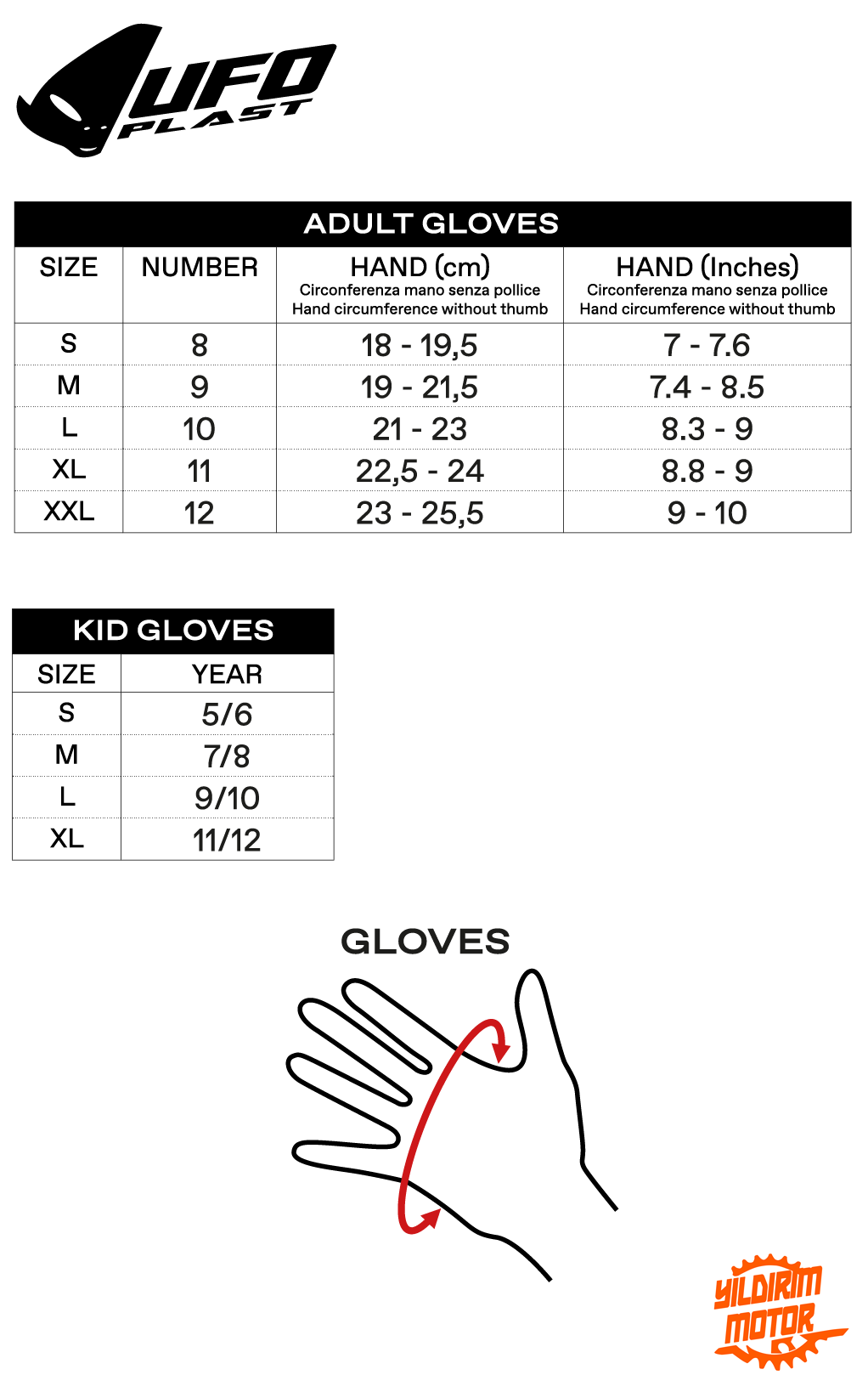 UFO SKİLL RADİAL ELDİVEN 