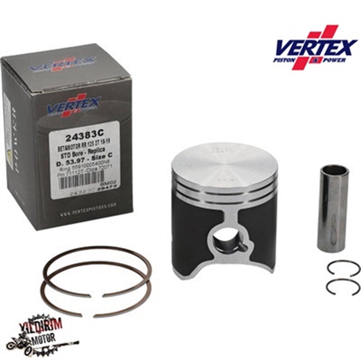 VERTEX BETA 125RR C PİSTON SEGMAN SETİ 18-24