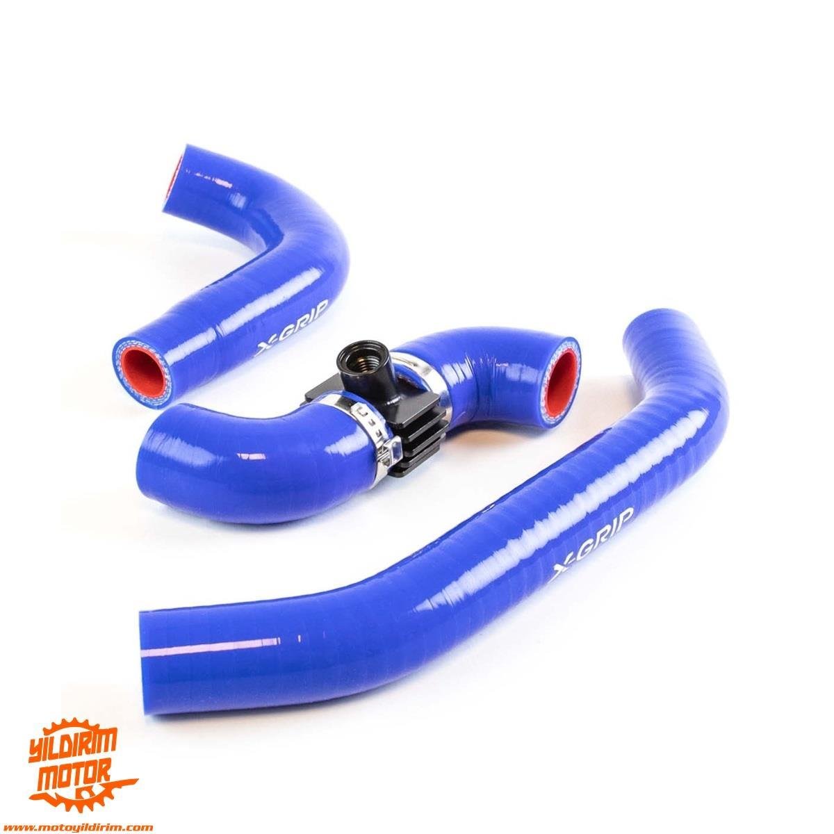 X-GRİP 24-25 KTM HUSQ GASGAS 2T RADYATÖR BORUSU MAVİ