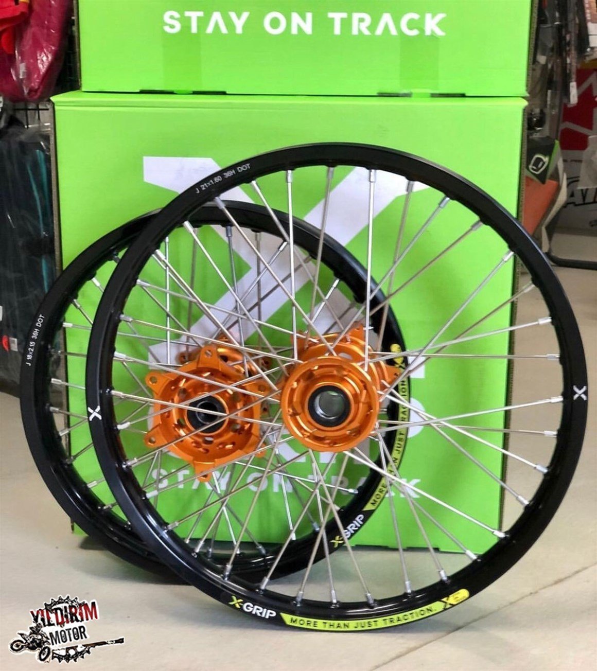 X-Grip KTM EXC EXC-F Modeller Modifiye Jant Seti Siyah