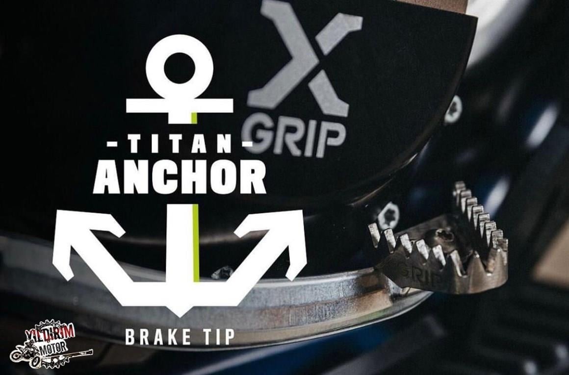 X-GRIP TITAN ARKA. PEDAL FREN UCU