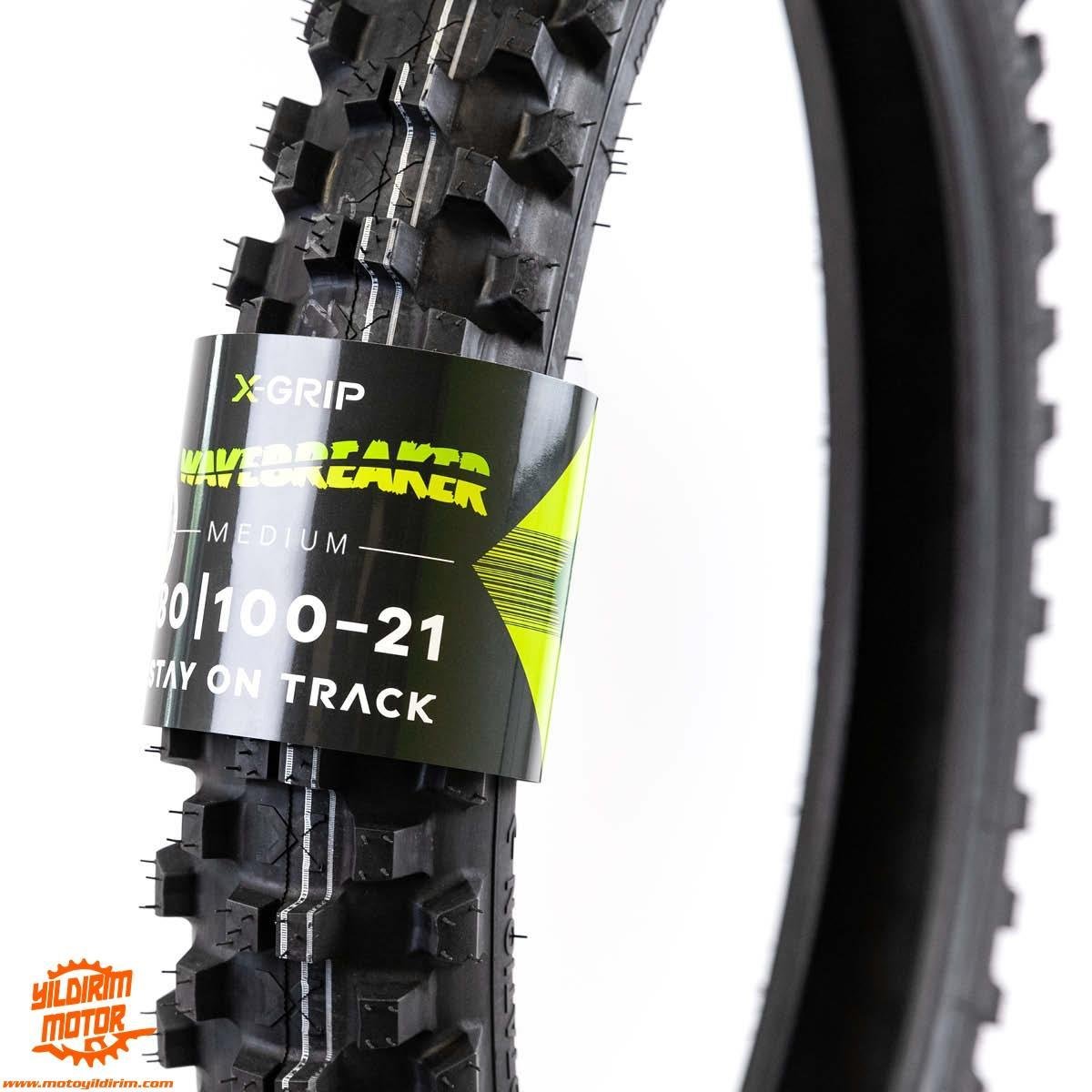 X-GRIP WAVEBREAKER 80/100-21 MEDIUM LASTİK 51M