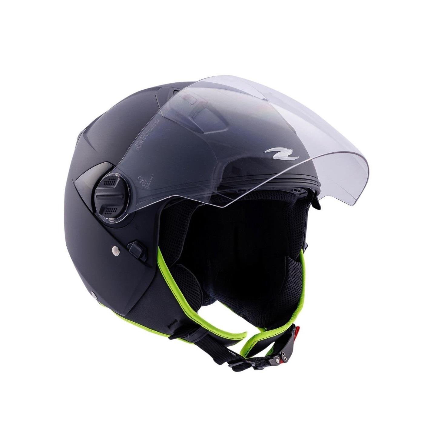 Zeus ZS-213 Matt Black Açık Kask